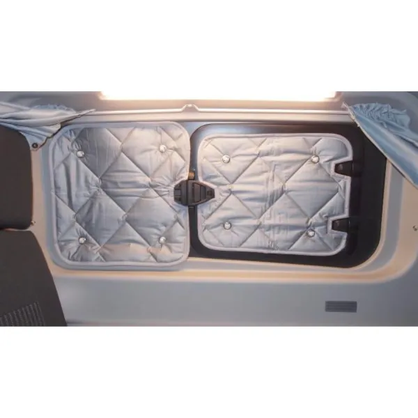 Thermomatten Premium Ford Custom / auch Tourneo und Nugget ab 2012 - 09/2023 Komplettset - zum Konfigurieren - mit farbigem Einfassband